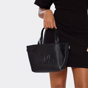 Fashion logo black tote